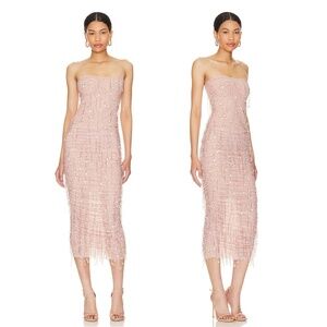 REVOLVE Pink Midi Dress